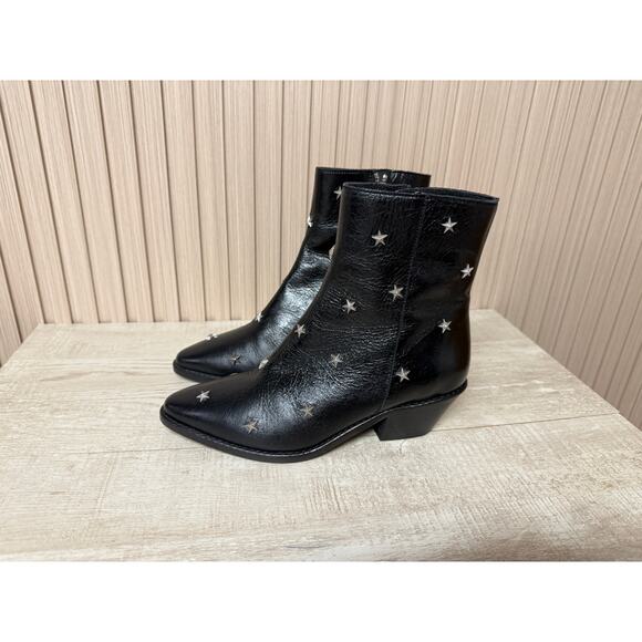 ZADIG & VOLTAIRE Tyler Star Studded Leather Bootie MSRP $498 Womens Sz 5 New - Picture 4 of 12